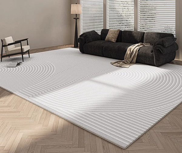 Geometric Contemporary Modern Rugs Next to Bed, Modern Rugs under Dining Room Table, Modern Carpets for Kitchen, Abstract Area Rugs for Living Room-artworkcanvas