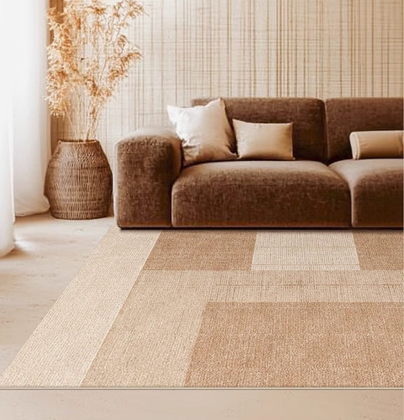 Contemporary Abstract Rugs under Dining Room Table, Large Modern Rugs for Living Room, Mid Century Modern Rugs for Bedroom-artworkcanvas