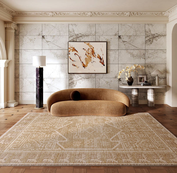 Large Modern Rugs under Dining Room Table, Contemporary Abstract Rugs Next to Bed, Geometric Modern Carpets for Office, Vintage Soft Turkish Rug for Living Room-artworkcanvas