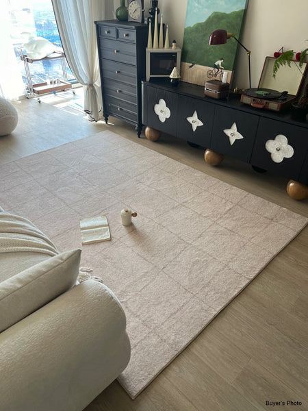 Geometric Contemporary Modern Rugs Next to Bed, Modern Rugs under Dining Room Table, Abstract Area Rugs for Living Room-artworkcanvas