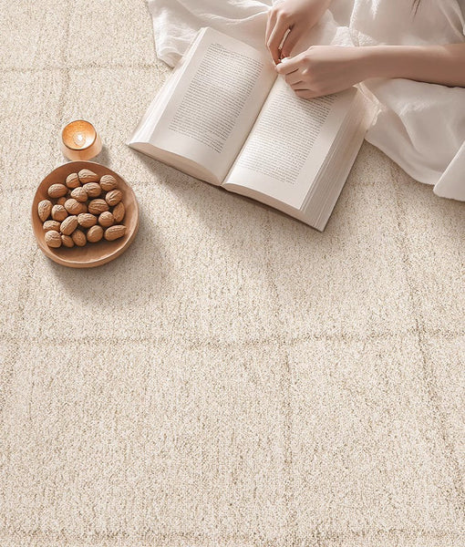 Geometric Contemporary Modern Rugs Next to Bed, Modern Rugs under Dining Room Table, Abstract Area Rugs for Living Room-artworkcanvas