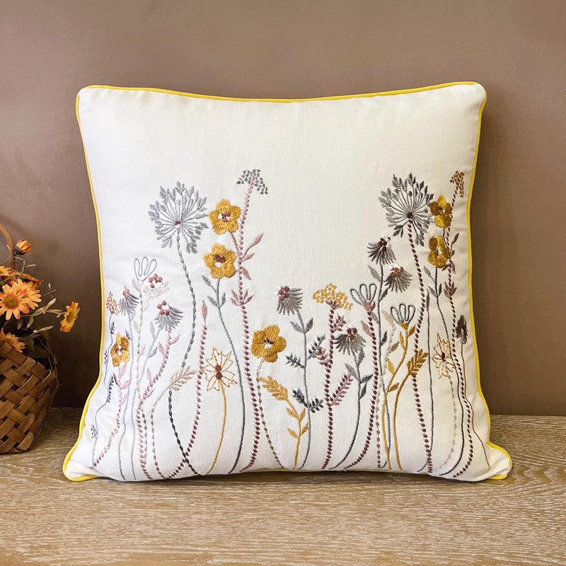 Simple Decorative Throw Pillows for Couch, Spring Flower
