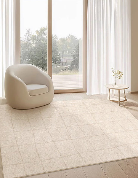 Geometric Contemporary Modern Rugs Next to Bed, Modern Rugs under Dining Room Table, Abstract Area Rugs for Living Room-artworkcanvas