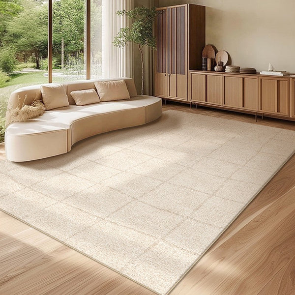 Geometric Contemporary Modern Rugs Next to Bed, Modern Rugs under Dining Room Table, Abstract Area Rugs for Living Room-artworkcanvas