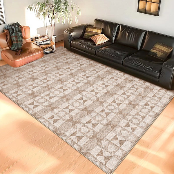 Contemporary Abstract Rugs under Dining Room Table, Large Modern Rugs for Living Room, Mid Century Modern Rugs for Bedroom-artworkcanvas