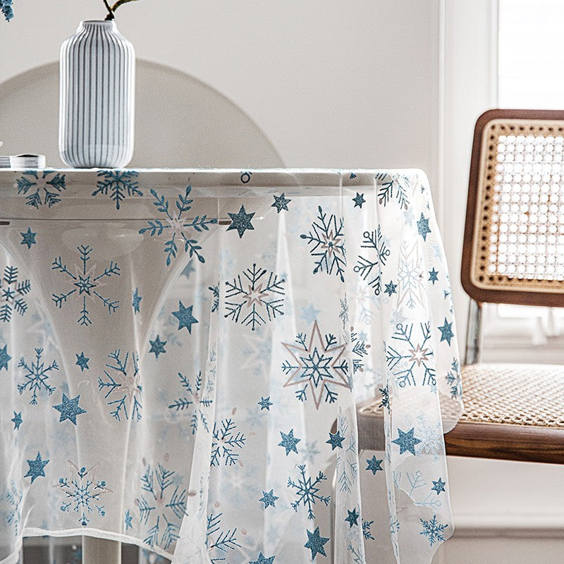 Extra Large Rectangular Tablecloth for Oval Table, Lace Embroidered Table Covers, Rectangular Table Covers for Coffee Table, Oversized Modern Lace Tablecloths-artworkcanvas