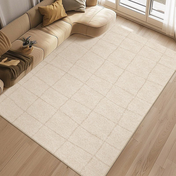 Geometric Contemporary Modern Rugs Next to Bed, Modern Rugs under Dining Room Table, Abstract Area Rugs for Living Room-artworkcanvas