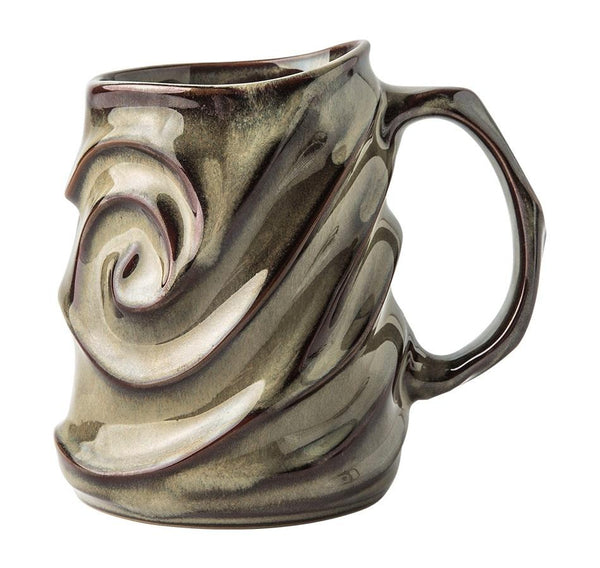 Stoneware Coffee Mugs, White Ceramic Coffee Mug, Large Capacity Coffee Cups, Birthday Gifts, Handmade Pottery Coffee Mug-artworkcanvas