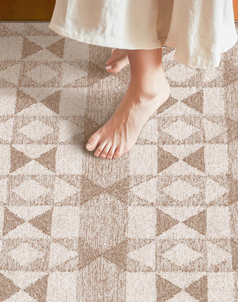 Contemporary Abstract Rugs under Dining Room Table, Large Modern Rugs for Living Room, Mid Century Modern Rugs for Bedroom-artworkcanvas