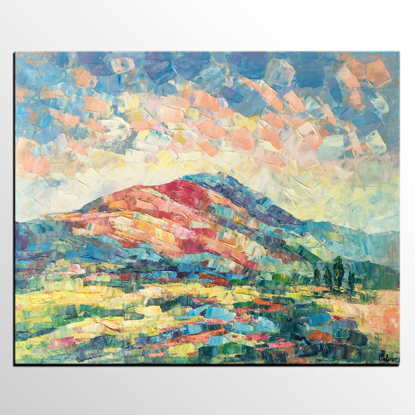 Large Art, Canvas Wall Art, Original Artwork, Palette Knife Painting, Heavy Texture Oil Painting