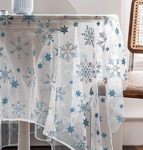 Extra Large Rectangular Tablecloth for Oval Table, Lace Embroidered Table Covers, Rectangular Table Covers for Coffee Table, Oversized Modern Lace Tablecloths-artworkcanvas