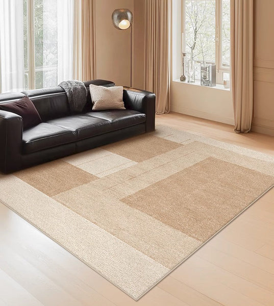 Contemporary Abstract Rugs under Dining Room Table, Large Modern Rugs for Living Room, Mid Century Modern Rugs for Bedroom-artworkcanvas