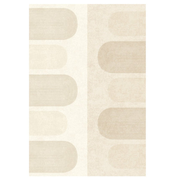 Abstract Area Rugs for Living Room, Modern Cream Color Rugs under Dining Room Table, Geometric Contemporary Modern Rugs Next to Bed, Modern Carpets for Kitchen-artworkcanvas