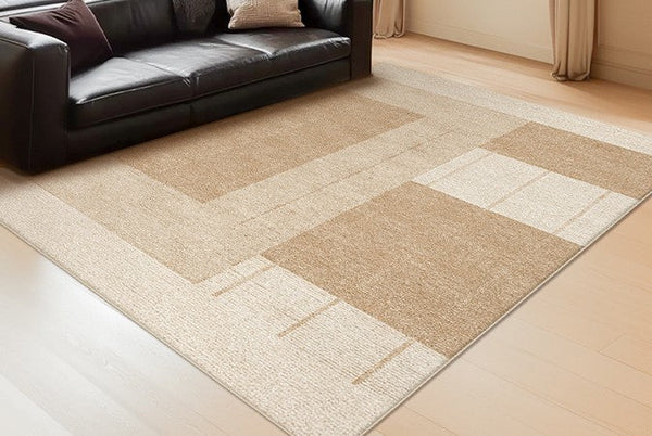 Contemporary Abstract Rugs under Dining Room Table, Large Modern Rugs for Living Room, Mid Century Modern Rugs for Bedroom-artworkcanvas