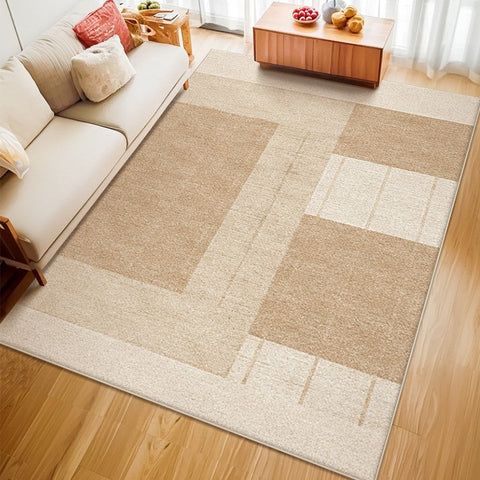 Contemporary Abstract Rugs under Dining Room Table, Large Modern Rugs for Living Room, Mid Century Modern Rugs for Bedroom-artworkcanvas