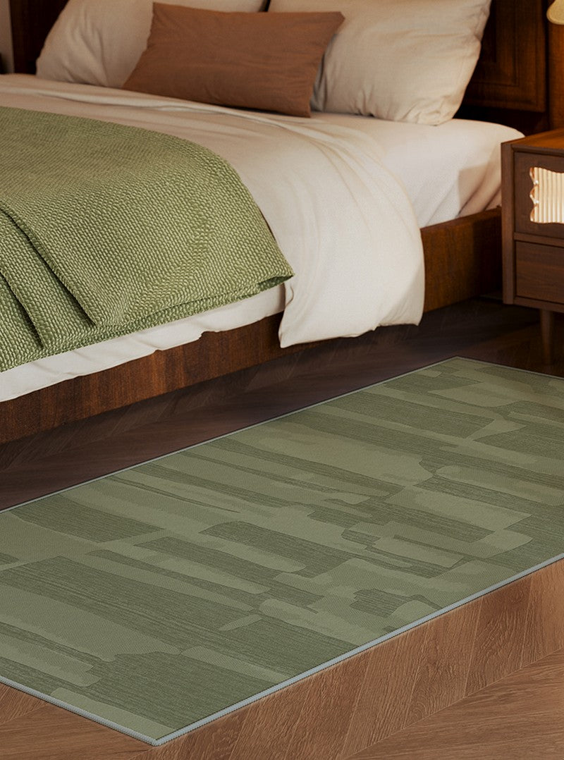 Modern Rug Ideas for Living Room, Green Modern Rugs under Sofa, Abstract Contemporary Rugs for Bedroom, Dining Room Floor Rugs-artworkcanvas