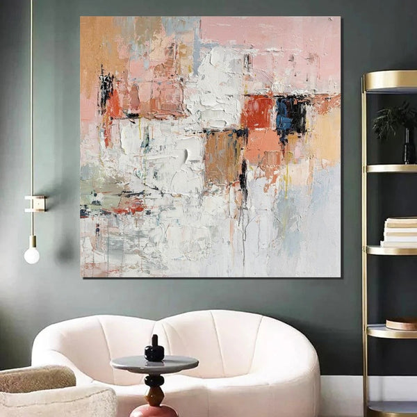 Extra Large Abstract Paintings on Canvas, Hand Painted Abstract Painting, Bedroom Wall Art Ideas, Simple Painting Ideas for Bedroom-artworkcanvas