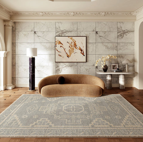 Contemporary Abstract Rugs Next to Bed, Geometric Modern Carpets for Office, Vintage Soft Turkish Rug for Living Room, Large Modern Rugs under Dining Room Table