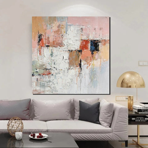 Extra Large Abstract Paintings on Canvas, Hand Painted Abstract Painting, Bedroom Wall Art Ideas, Simple Painting Ideas for Bedroom-artworkcanvas