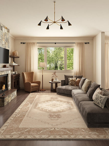 Geometric Modern Carpets for Office, Abstract Modern Rugs for Living Room, Contemporary Modern Rugs Next to Bed, Modern Rugs under Dining Room Table-artworkcanvas