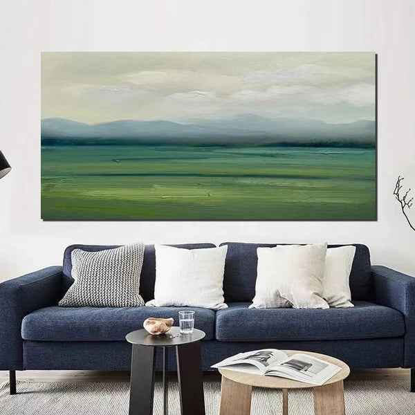 Abstract Landscape Acrylic Paintings, Hand Painted Wall Art Paintings, Contemporary Canvas Artwork, Abstract Wall Art Paintings, Modern Art for Dining Room-artworkcanvas