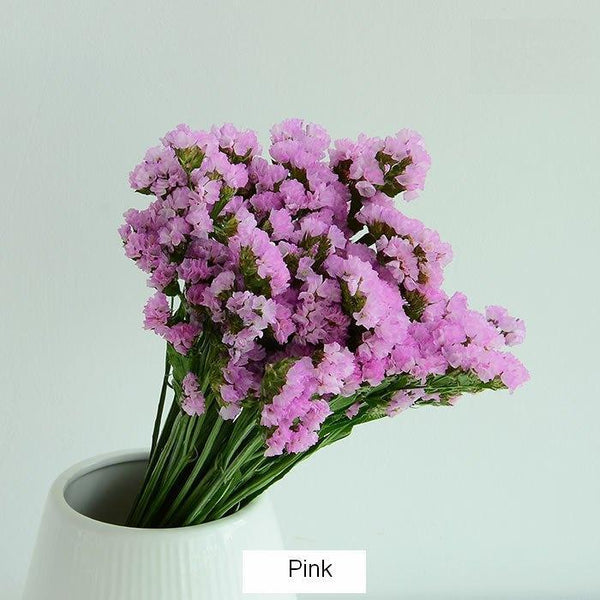 Dried Statices Flower, Dried Flowers, Flower Bunches, Dried Floral-artworkcanvas