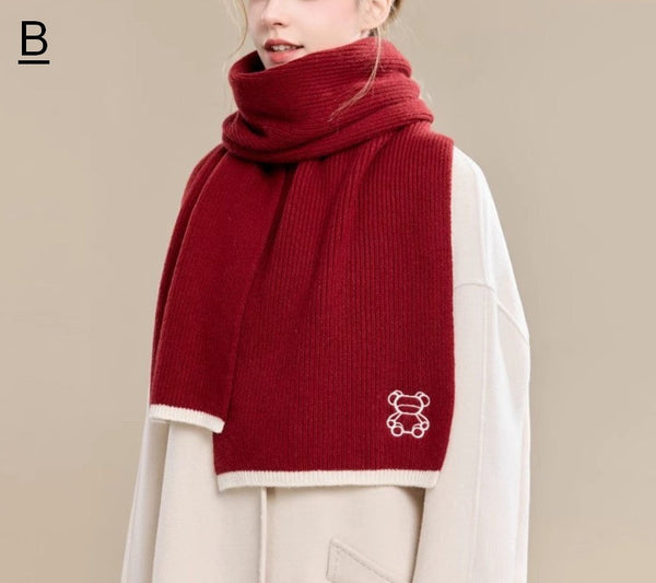 Warm Winter Scarf, Cold Weather Scarf, Fashion Scarf, Christmas Gifts for Her, Holiday Scarf, Winter Wool Scarf, Soft Cashmere Scarf for Women, Elegant Wool Scarves-artworkcanvas