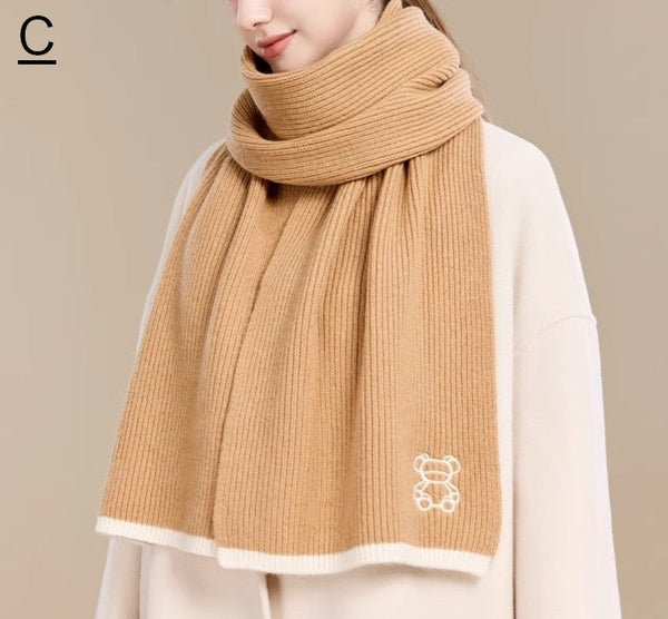 Warm Winter Scarf, Cold Weather Scarf, Fashion Scarf, Christmas Gifts for Her, Holiday Scarf, Winter Wool Scarf, Soft Cashmere Scarf for Women, Elegant Wool Scarves-artworkcanvas