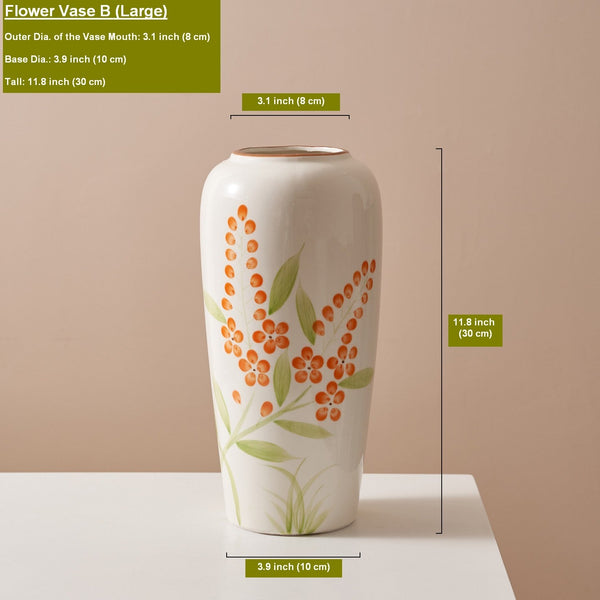 Dining Table Centerpiece, Ceramic Bouquet Vases, Porcelain Flower Vases, Large Flower Vases on Table, Handmade Water Holding Flower Vase-artworkcanvas