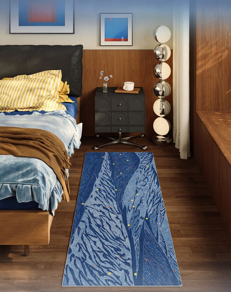 Geometric Modern Rugs under Dining Room Table, Contemporary Modern Rugs Next to Bed, Abstract Area Rugs for Living Room, Modern Carpets for Office-artworkcanvas