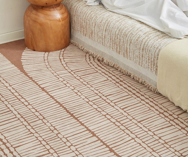 Modern Rugs under Dining Room Table, Mid Century Geometric Carpets, Contemporary Modern Rugs Next to Bed, Abstract Modern Rugs for Living Room