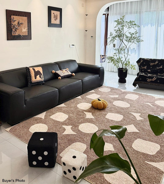 Living Room Modern Area Rug, Large Area Rugs for Office, Contemporary Area Rugs under Sofa, Bedroom Modern Floor Rugs-artworkcanvas