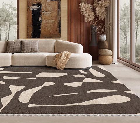 Dining Room Floor Rugs, Abstract Contemporary Rugs for Bedroom, Modern Rug Ideas for Living Room, Modern Rugs under Sofa-artworkcanvas