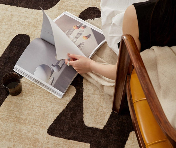 Large Modern Rugs for Living Room, Modern Rugs under Dining Room Table, Contemporary Abstract Rugs Next to Bed, Geometric Modern Carpets for Office-artworkcanvas