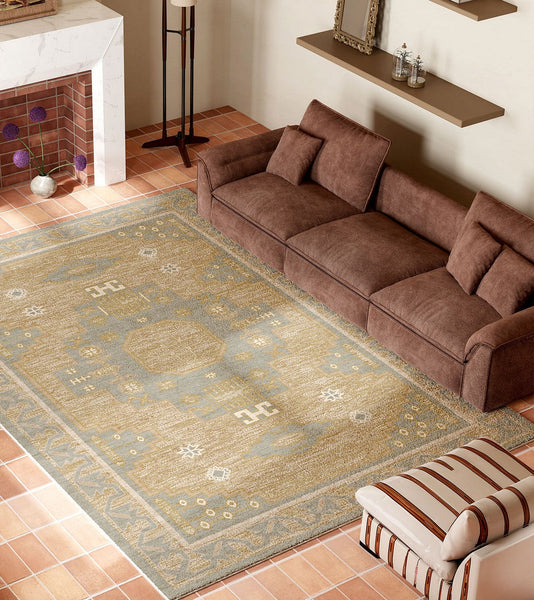 Vintage Soft Turkish Rug for Living Room, Large Modern Rugs under Dining Room Table, Contemporary Abstract Rugs Next to Bed, Geometric Modern Carpets for Office-artworkcanvas