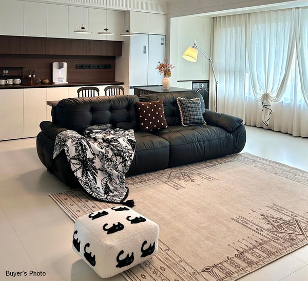 Contemporary Modern Rugs Next to Bed, Modern Rugs under Dining Room Table, Geometric Modern Carpets for Office, Abstract Modern Rugs for Living Room-artworkcanvas