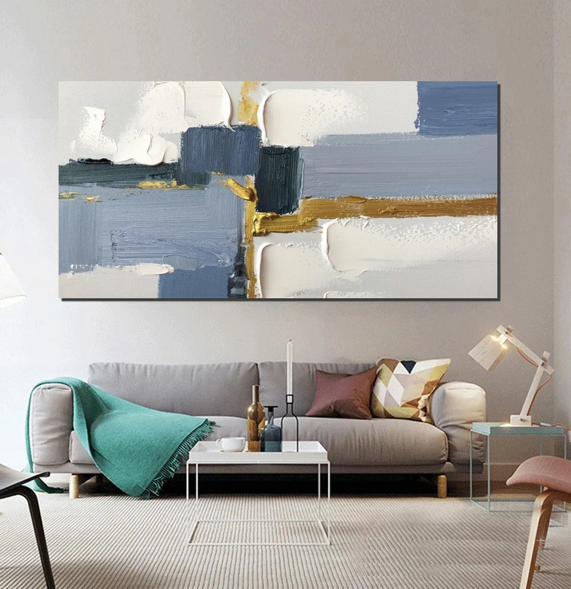 Abstract Acrylic Paintings on Canvas, Hand Painted Wall Art Paintings, Contemporary Canvas Artwork, Abstract Wall Art Paintings, Modern Art Paintings for Dining Room-artworkcanvas