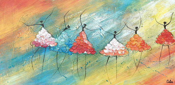 Simple Abstract Paintings, Ballet Dancer Painting, Original Artwork, Bedroom Canvas Painting, Acrylic Canvas Painting, Custom Art