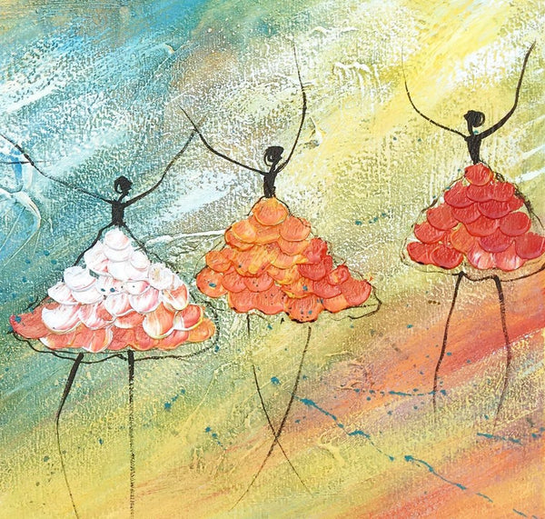 Simple Abstract Paintings, Ballet Dancer Painting, Original Artwork, Bedroom Canvas Painting, Acrylic Canvas Painting, Custom Art