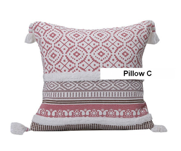 Geometric Modern Sofa Pillows for Bedroom, Square Pillows for Couch, Modern Decorative Pillow for Interior Design, Contemporary Decorative Pillow Covers-artworkcanvas