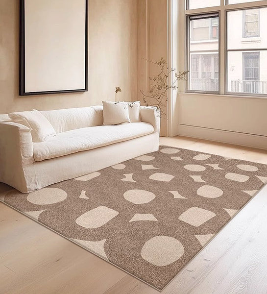Living Room Modern Area Rug, Large Area Rugs for Office, Contemporary Area Rugs under Sofa, Bedroom Modern Floor Rugs-artworkcanvas