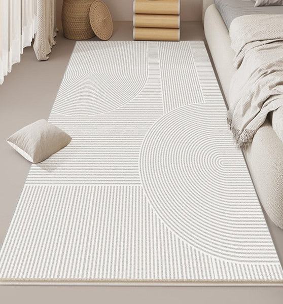 Thick Modern Rugs for Living Room, Abstract Geometric Modern Rugs, Simple Modern Rugs for Bedroom, Modern Rugs for Dining Room-artworkcanvas