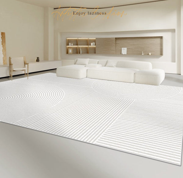 Thick Modern Rugs for Living Room, Abstract Geometric Modern Rugs, Simple Modern Rugs for Bedroom, Modern Rugs for Dining Room-artworkcanvas