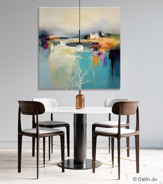 Abstract Landscape Painting on Canvas, Extra Large Original Artwork, Large Paintings for Bedroom, Oversized Contemporary Wall Art Paintings-artworkcanvas