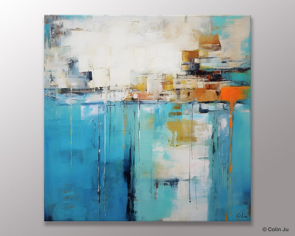 Abstract Painting on Canvas, Original Abstract Wall Art for Sale, Contemporary Acrylic Paintings, Extra Large Canvas Painting for Bedroom-artworkcanvas