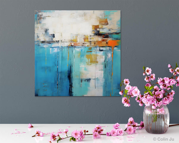 Abstract Painting on Canvas, Original Abstract Wall Art for Sale, Contemporary Acrylic Paintings, Extra Large Canvas Painting for Bedroom-artworkcanvas