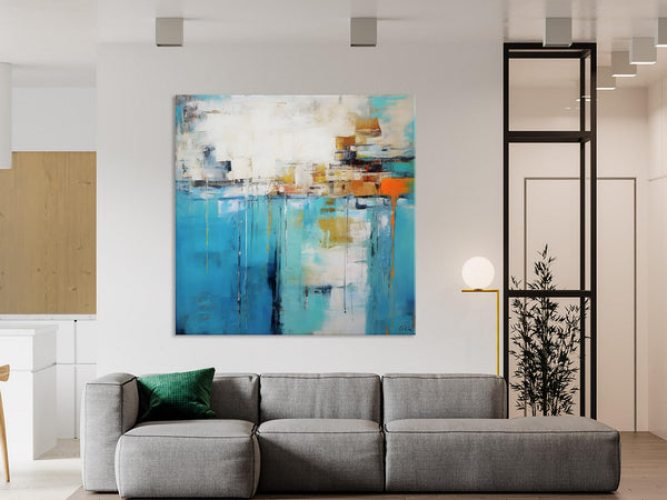 Abstract Painting on Canvas, Original Abstract Wall Art for Sale, Contemporary Acrylic Paintings, Extra Large Canvas Painting for Bedroom-artworkcanvas