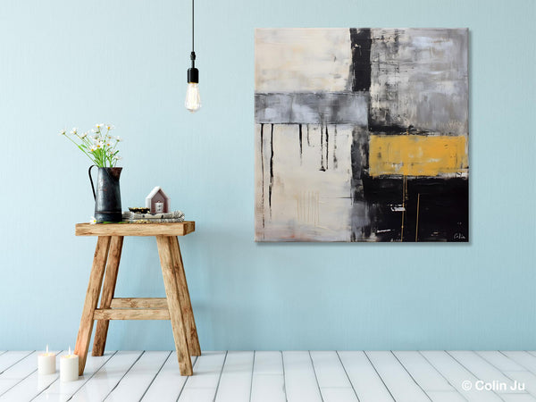 Extra Large Original Artwork, Large Paintings for Bedroom, Abstract Landscape Painting on Canvas, Oversized Contemporary Wall Art Paintings-artworkcanvas