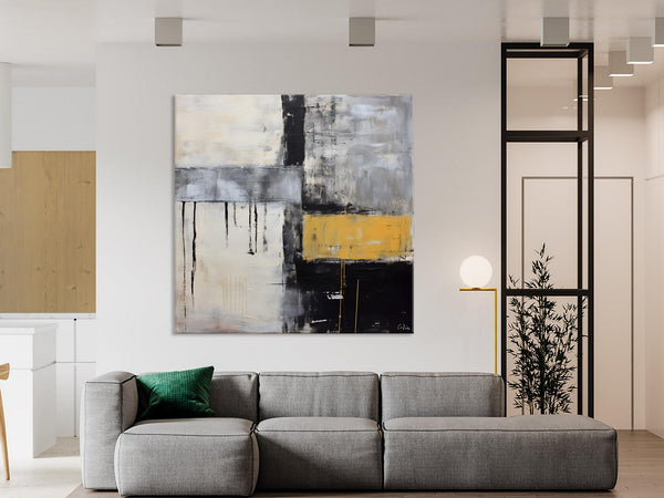 Extra Large Original Artwork, Large Paintings for Bedroom, Abstract Landscape Painting on Canvas, Oversized Contemporary Wall Art Paintings-artworkcanvas