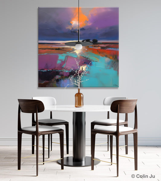Canvas Painting for Living Room, Original Modern Wall Art Painting, Abstract Landscape Paintings, Oversized Contemporary Abstract Artwork